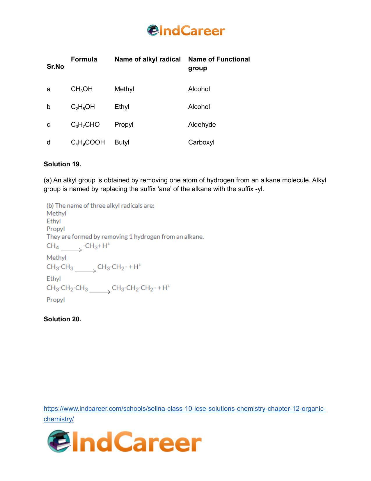 Selina Class 10 ICSE Solutions Chemistry : Chapter 12- Organic Chemistry - Page 29