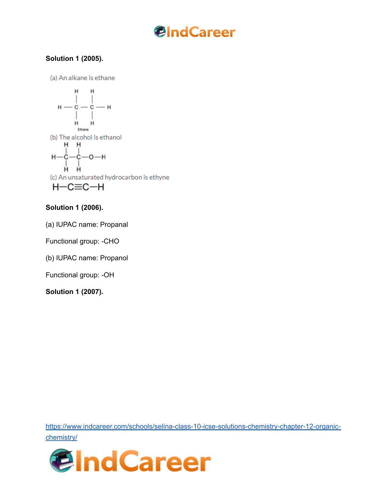 Selina Class 10 ICSE Solutions Chemistry : Chapter 12- Organic Chemistry - Page 33