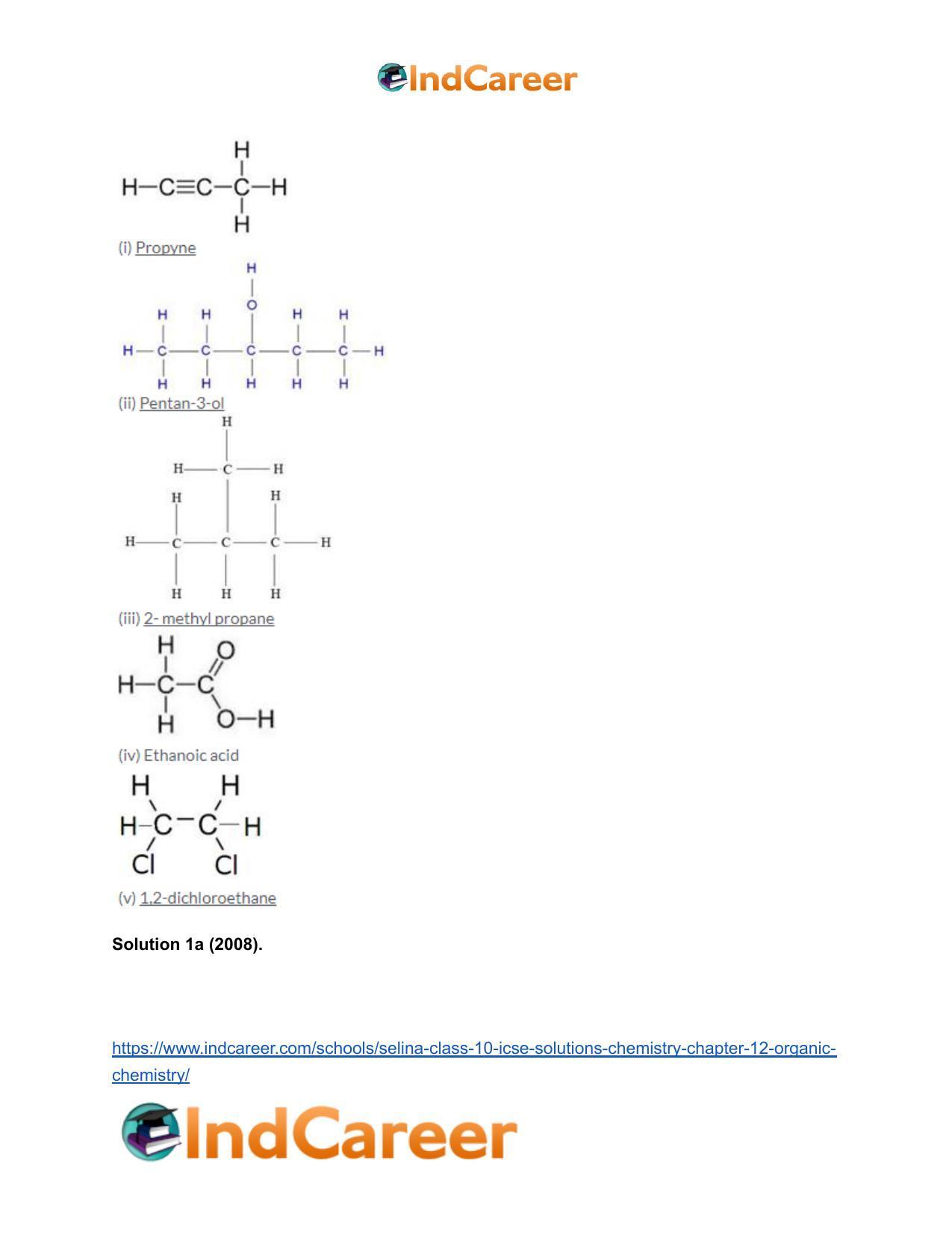 Selina Class 10 ICSE Solutions Chemistry : Chapter 12- Organic Chemistry - Page 34