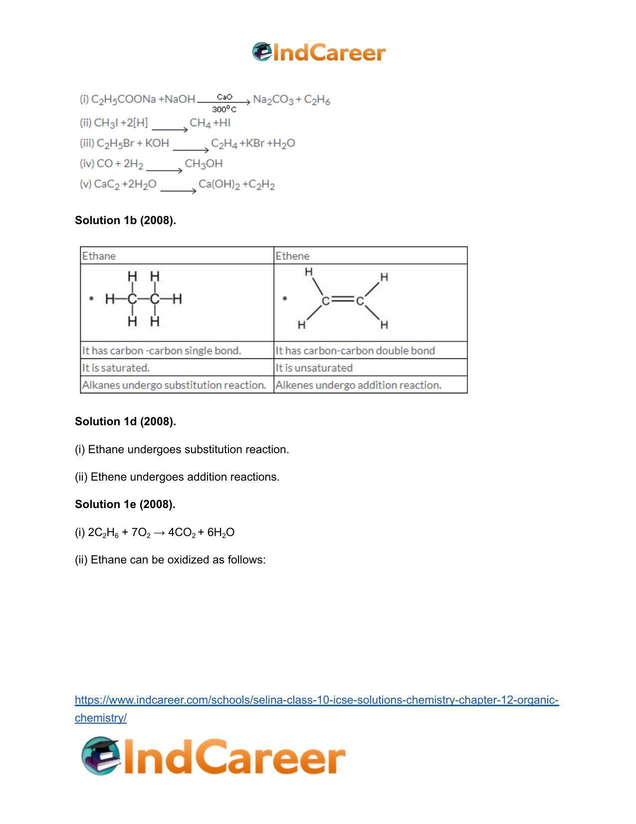 Selina Class 10 ICSE Solutions Chemistry : Chapter 12- Organic Chemistry - Page 35