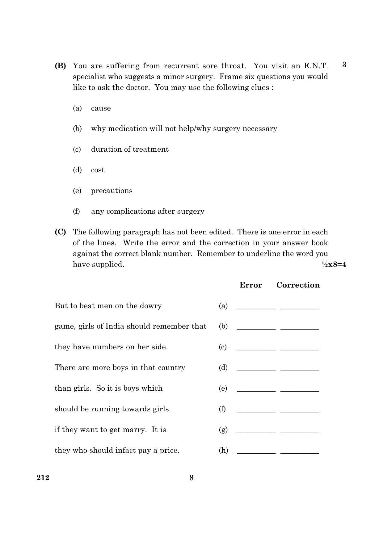 CBSE Class 12 212 English Elective C 2016 Question Paper - Page 8
