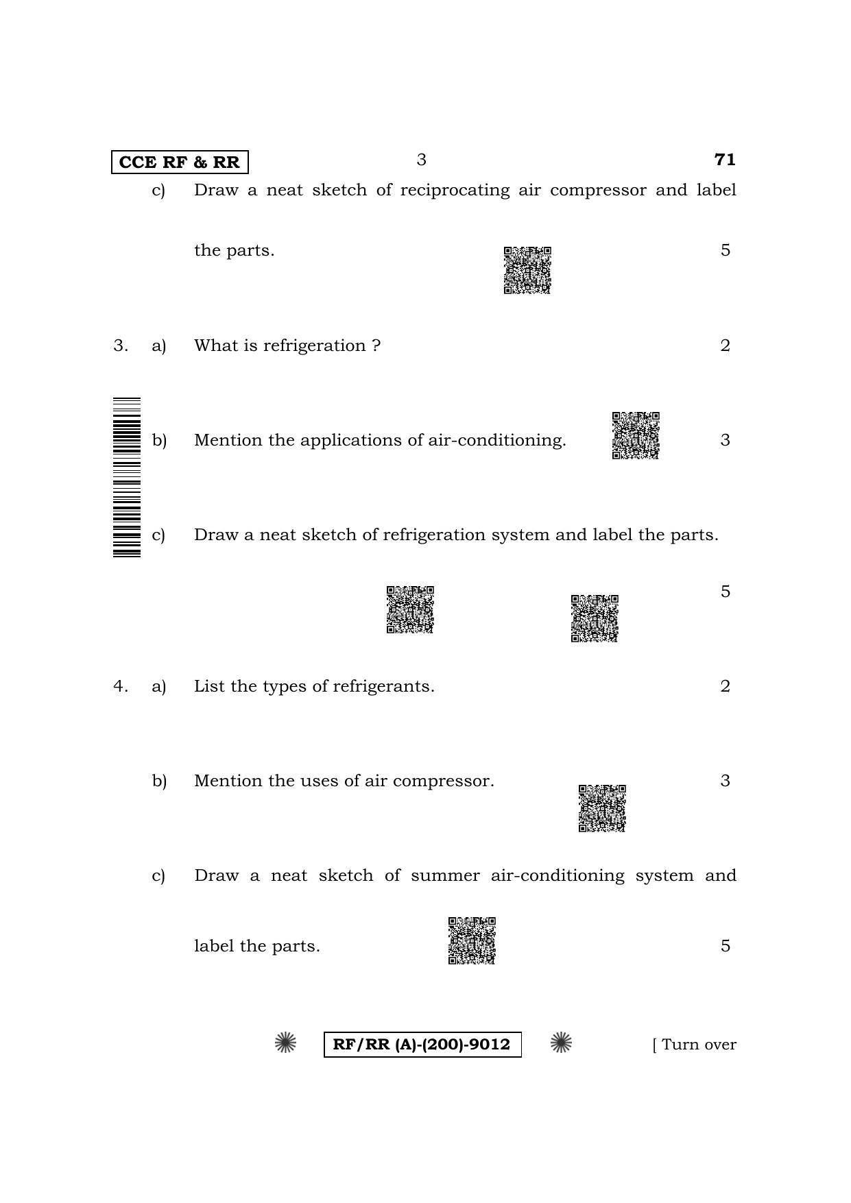 Karnataka SSLC Elements of Mechanical Engineering & Electrical Engineering Question Paper 2022 (A Version) - Page 3