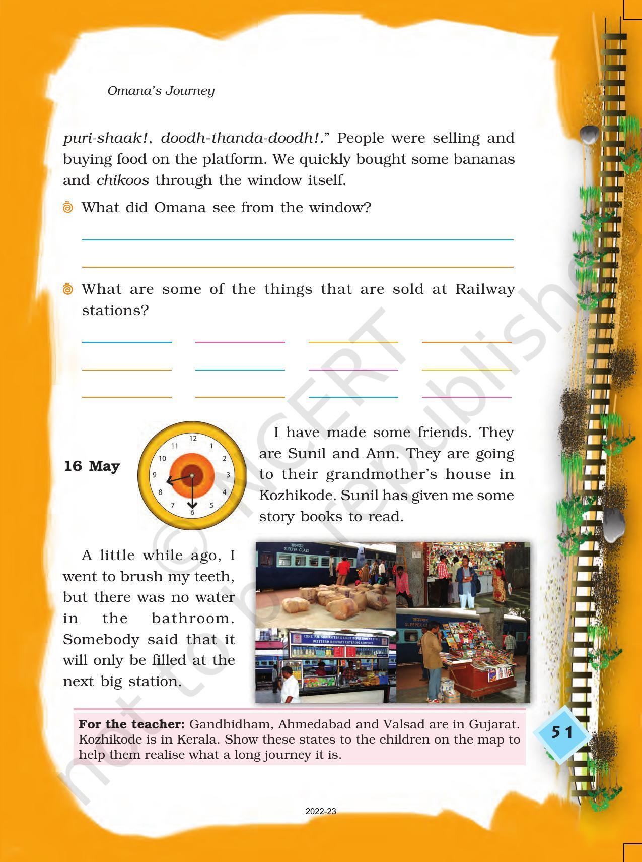 NCERT Book for Class 4 EVS Chapter 6 Omana’s Journey - Page 5