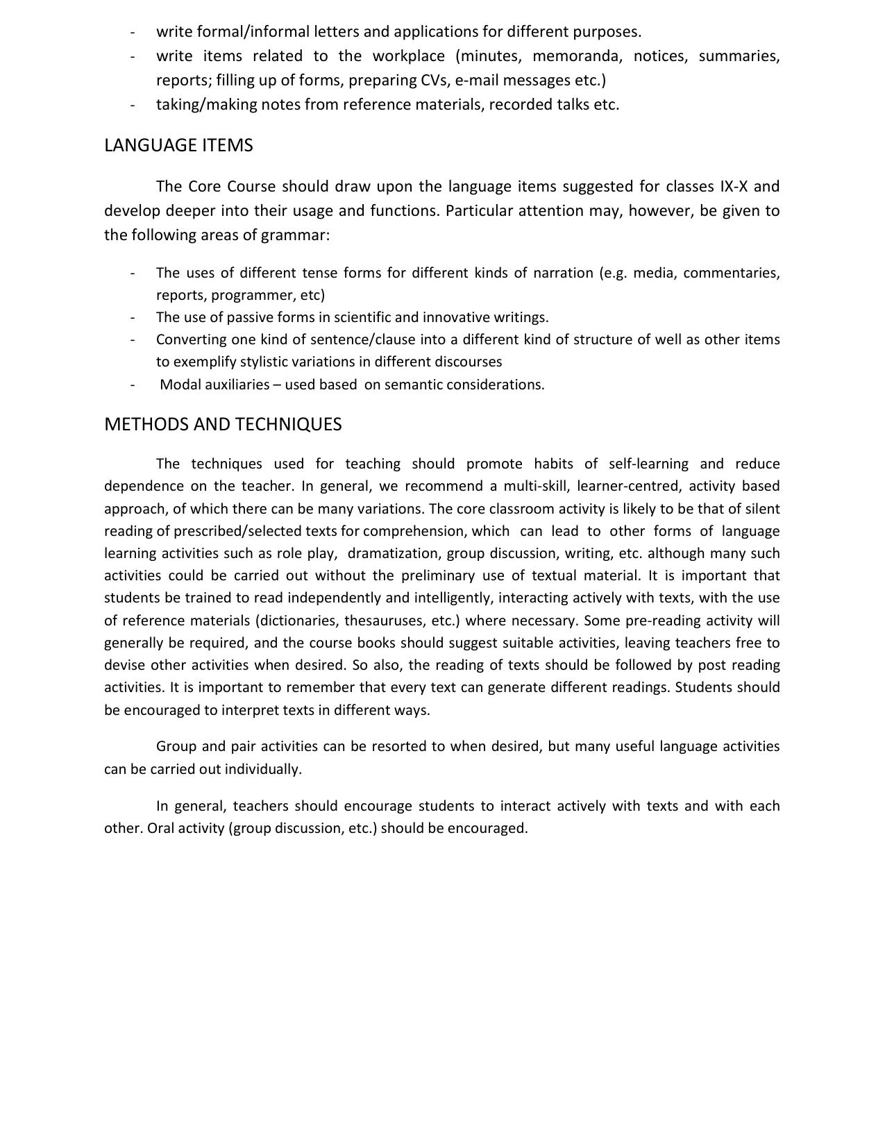 HP Board Class 12th Syllabus for English - Page 2