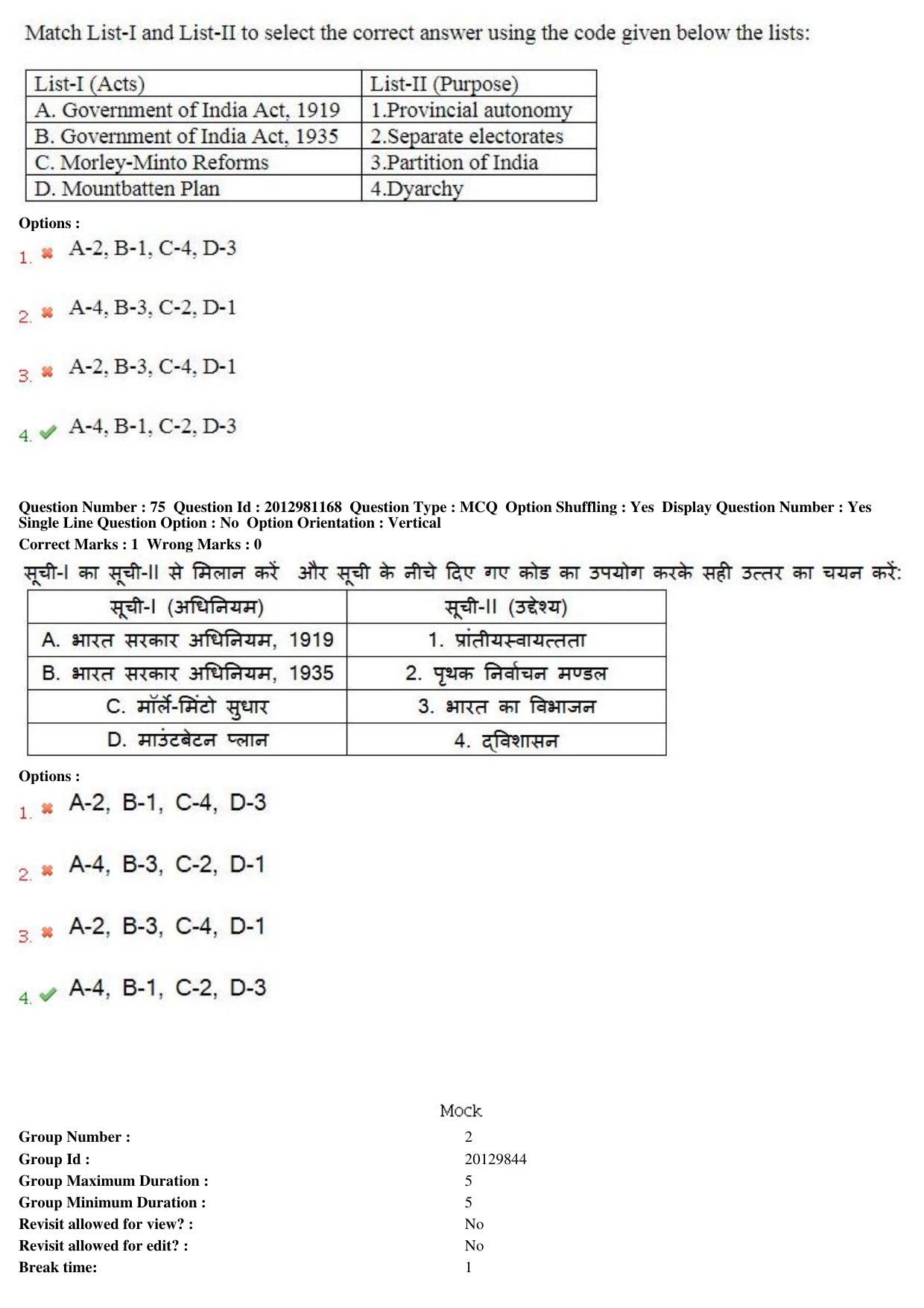 MP CPCT 23 Dec 2018 Scribe CPCT Question Paper Shift 2 - Page 54