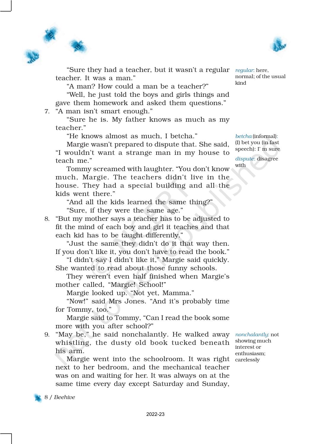 NCERT Book for Class 9 English Chapter 1 The Fun They Had - Page 8