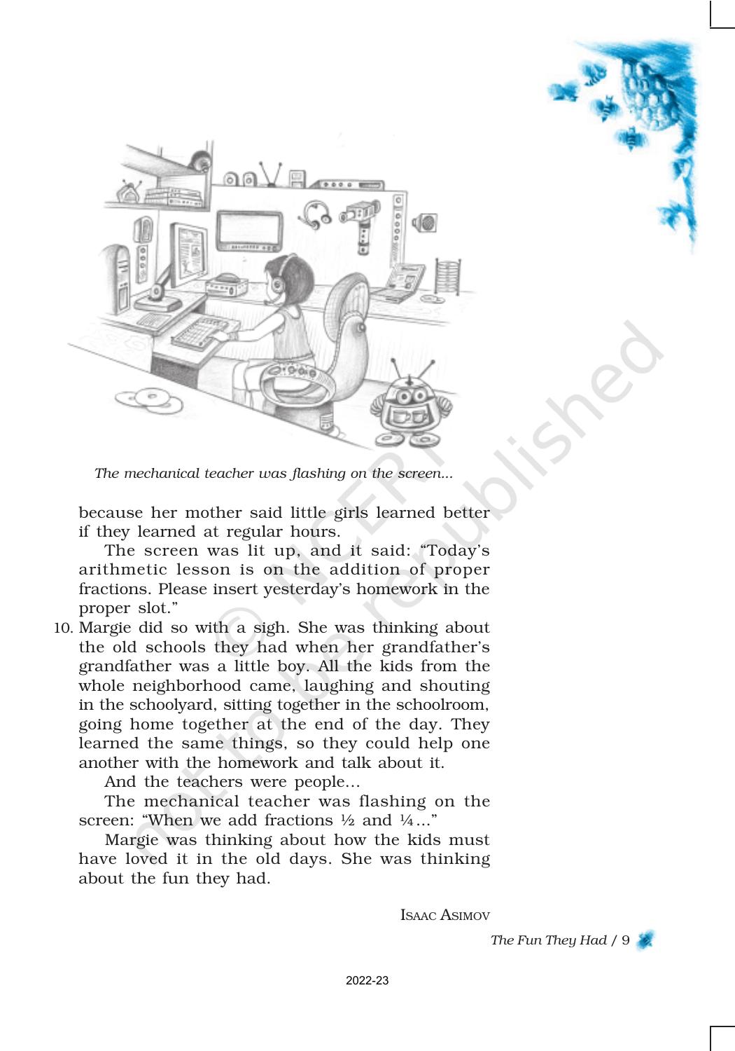 NCERT Book for Class 9 English Chapter 1 The Fun They Had - Page 9