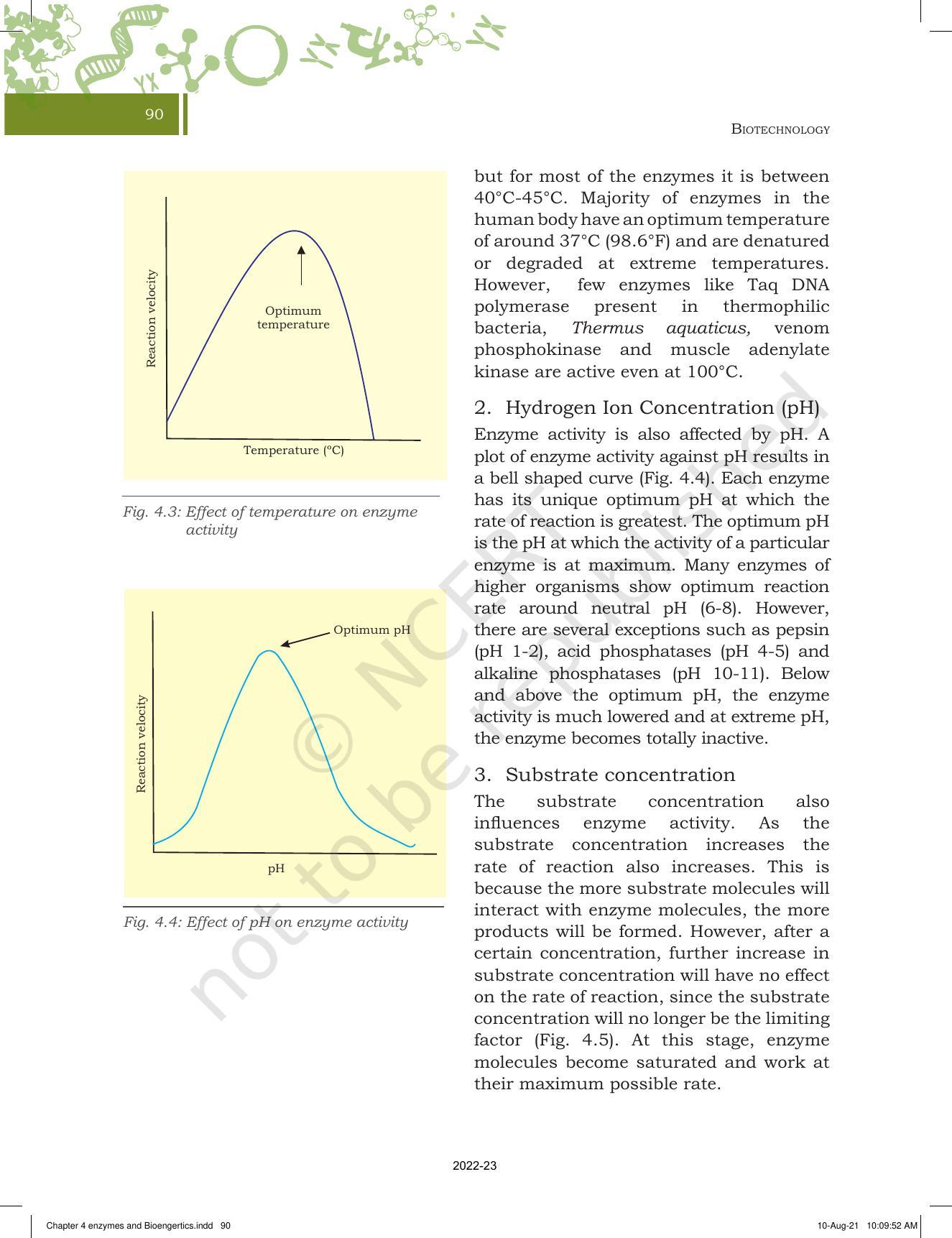 NCERT Book for Class 11 Biotechnology Chapter 4 Enzymes and Bioenergetics - Page 6