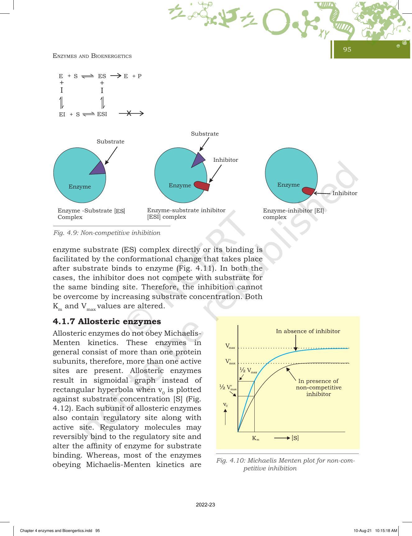 NCERT Book for Class 11 Biotechnology Chapter 4 Enzymes and Bioenergetics - Page 11