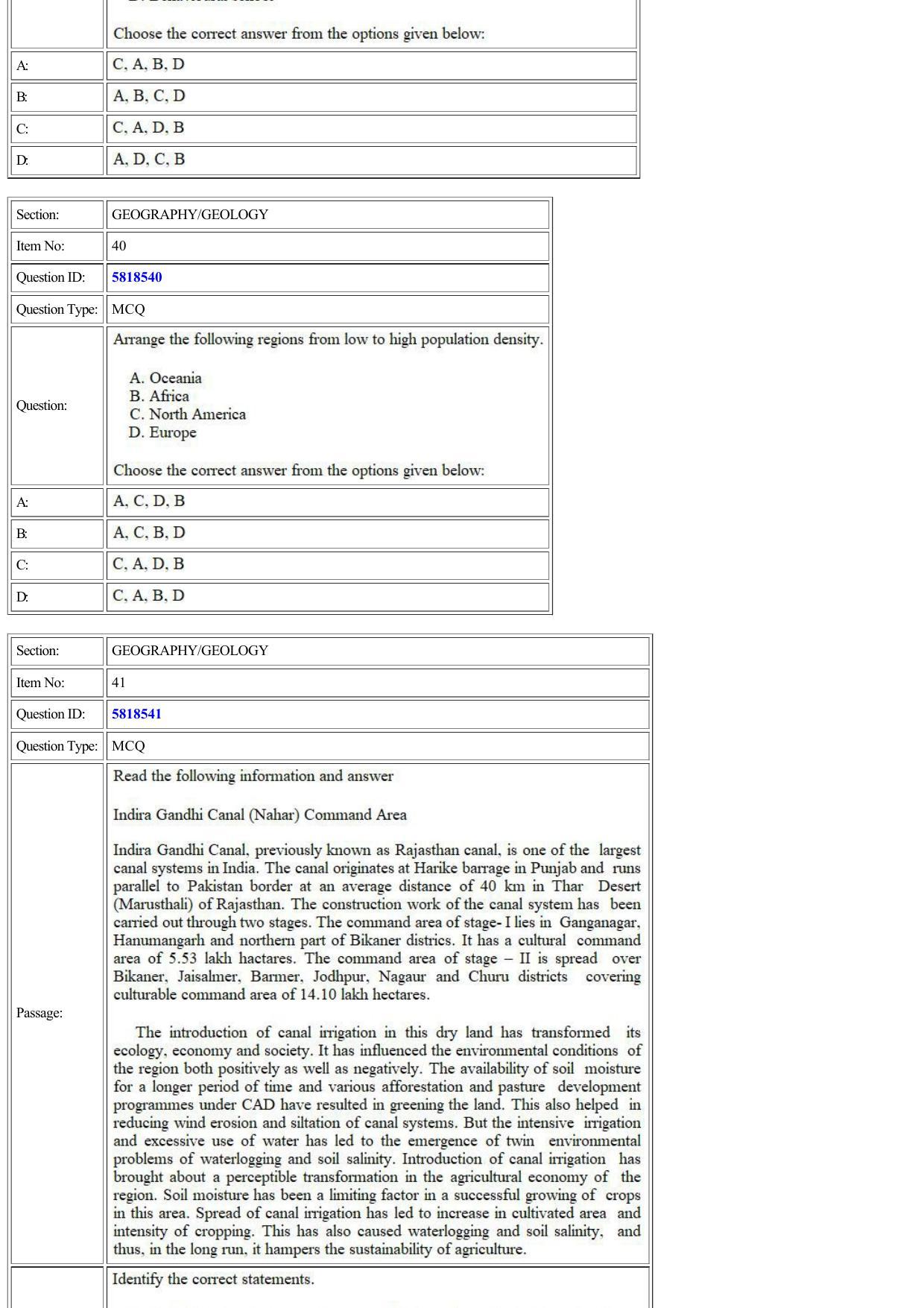 CUET 2022 Question Paper of Geography /Geology - Page 12