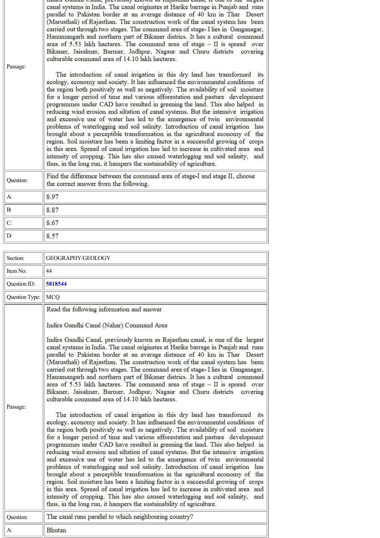 CUET 2022 Question Paper of Geography /Geology - Page 14