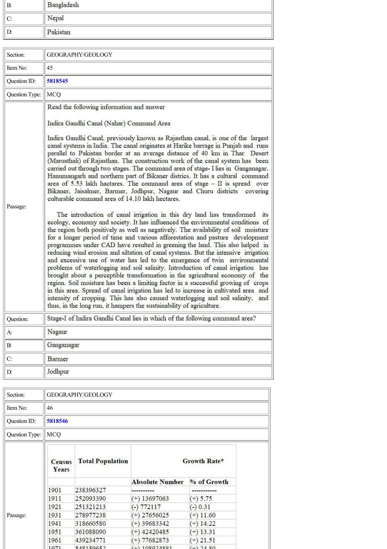 CUET 2022 Question Paper of Geography /Geology - Page 15
