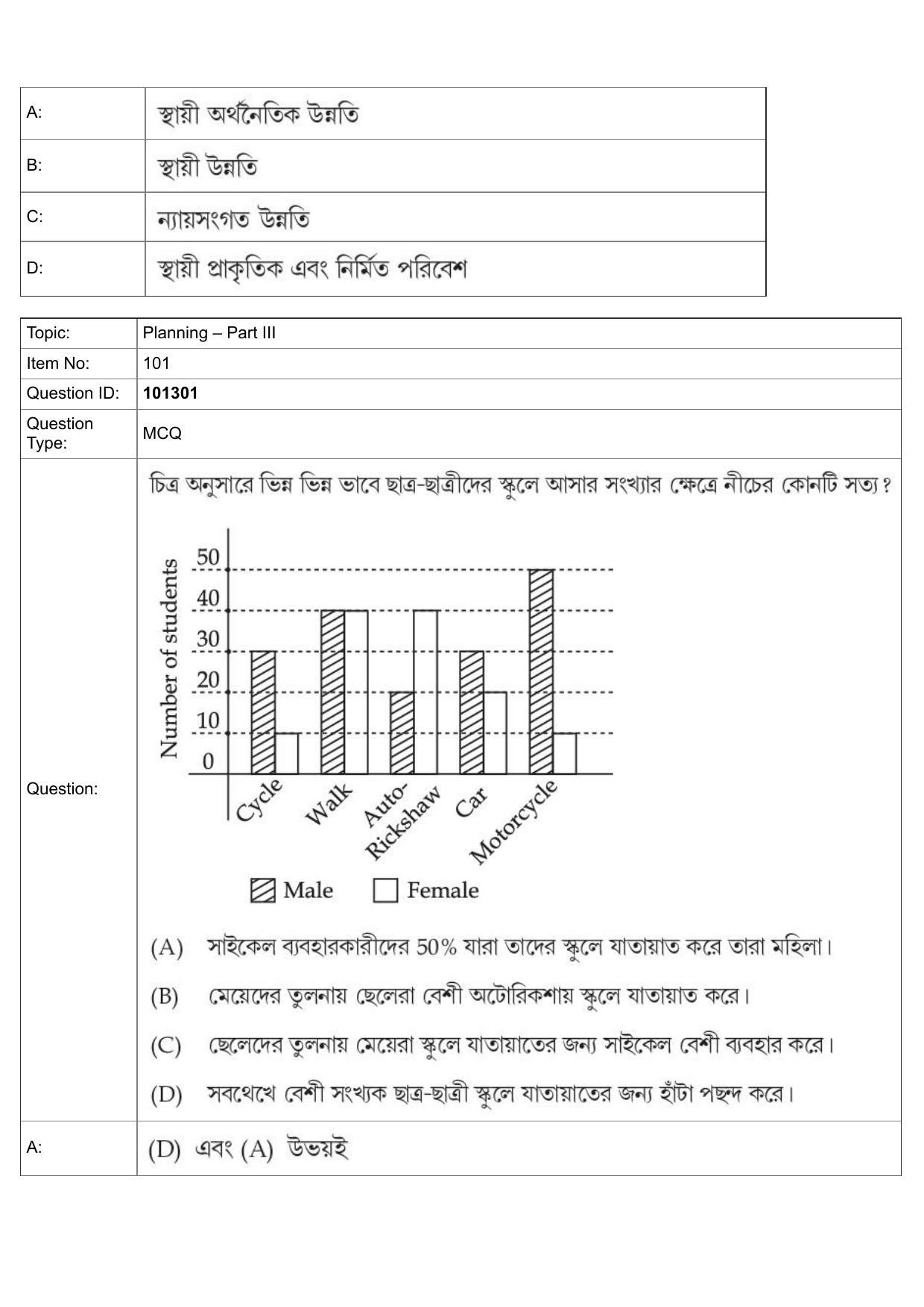JEE Mains 2022: B Arch & B Planning Bengali (Shift 1) 30-07-2022 Question Paper - Page 63