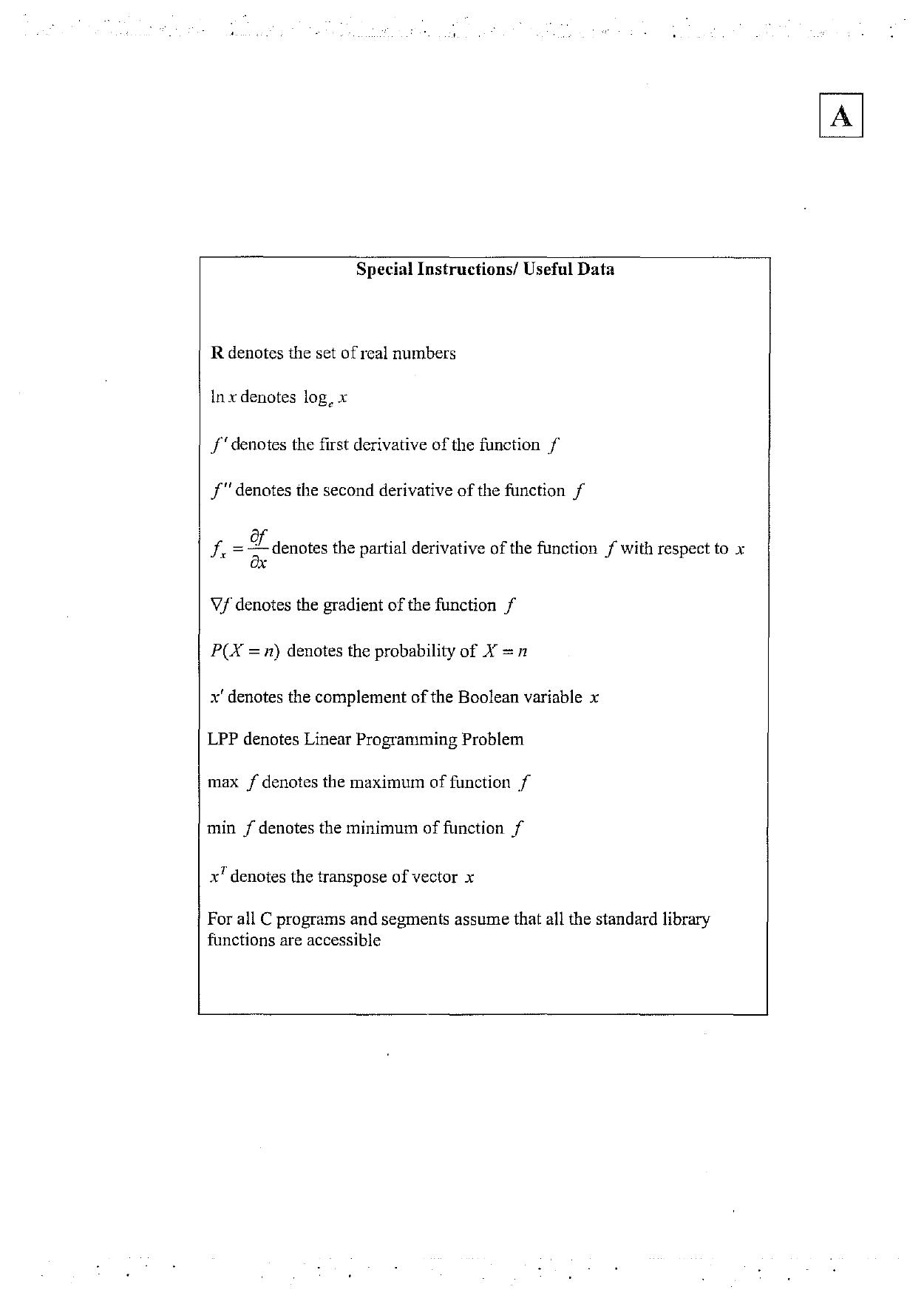 JAM 2013: CA Question Paper - Page 2