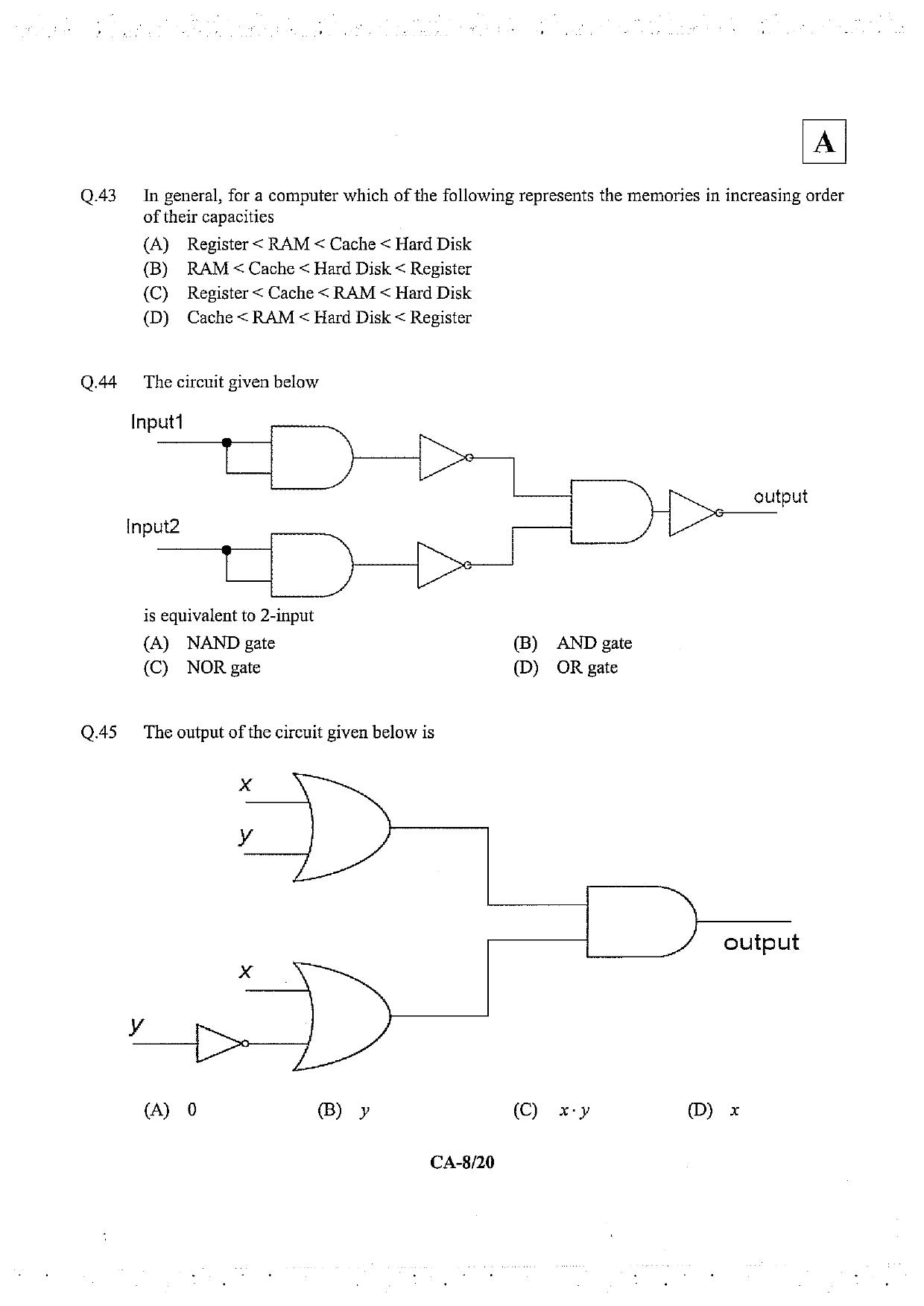 JAM 2013: CA Question Paper - Page 10