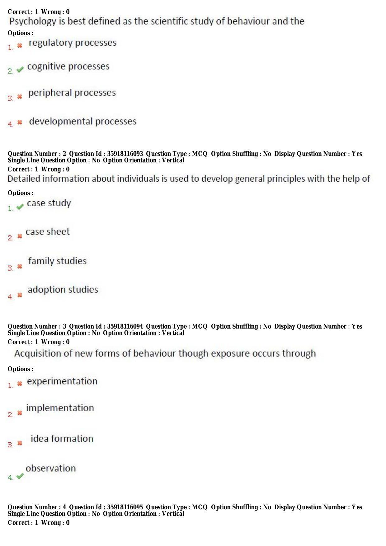 TS CPGET 2018 PGD in Psychological Counselling (Shift 1) Question Paper with Answer Key - Page 2