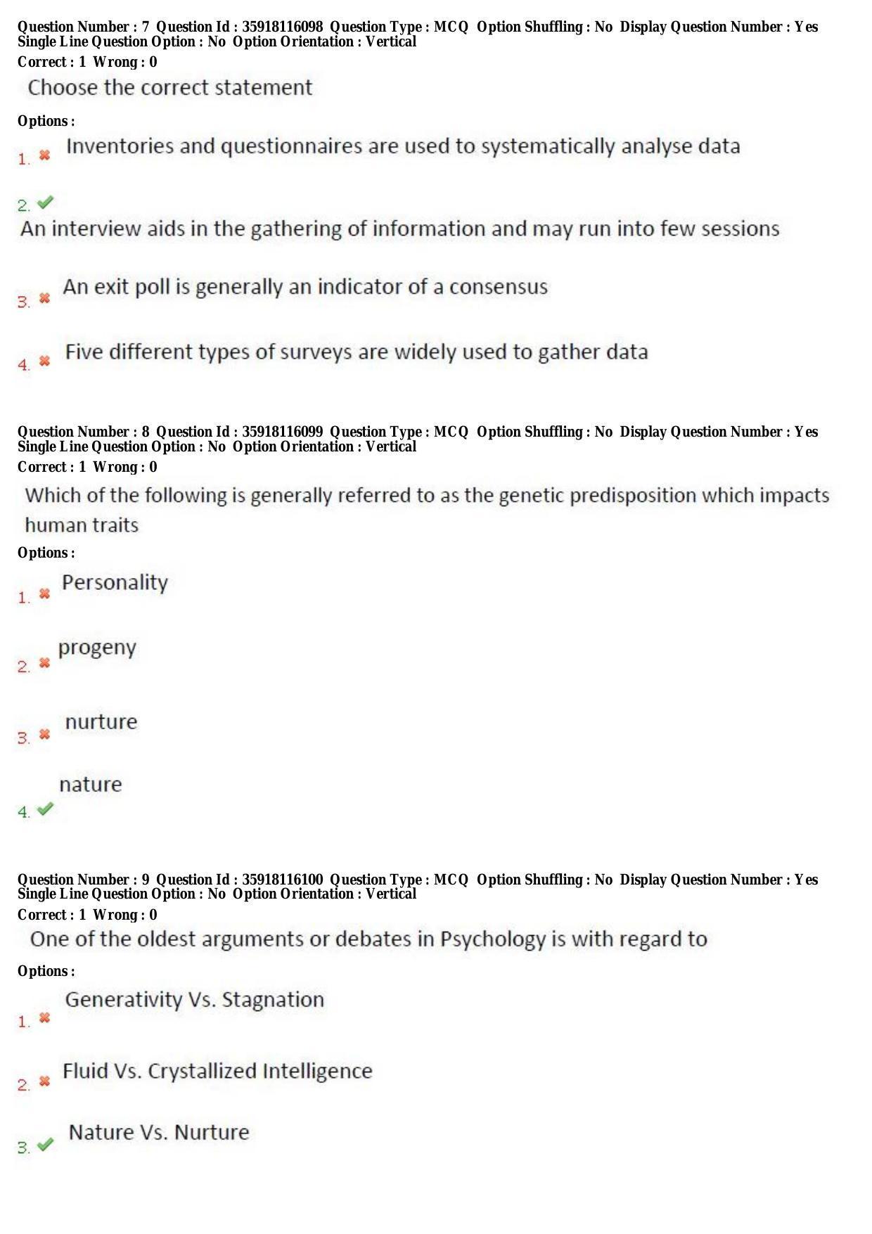 TS CPGET 2018 PGD in Psychological Counselling (Shift 1) Question Paper with Answer Key - Page 4