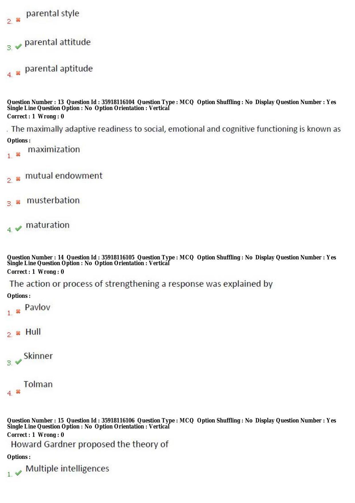 TS CPGET 2018 PGD in Psychological Counselling (Shift 1) Question Paper with Answer Key - Page 6