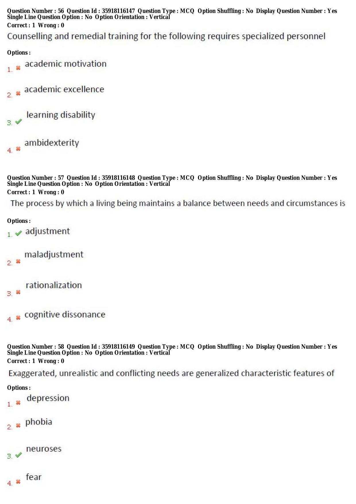 TS CPGET 2018 PGD in Psychological Counselling (Shift 1) Question Paper with Answer Key - Page 21