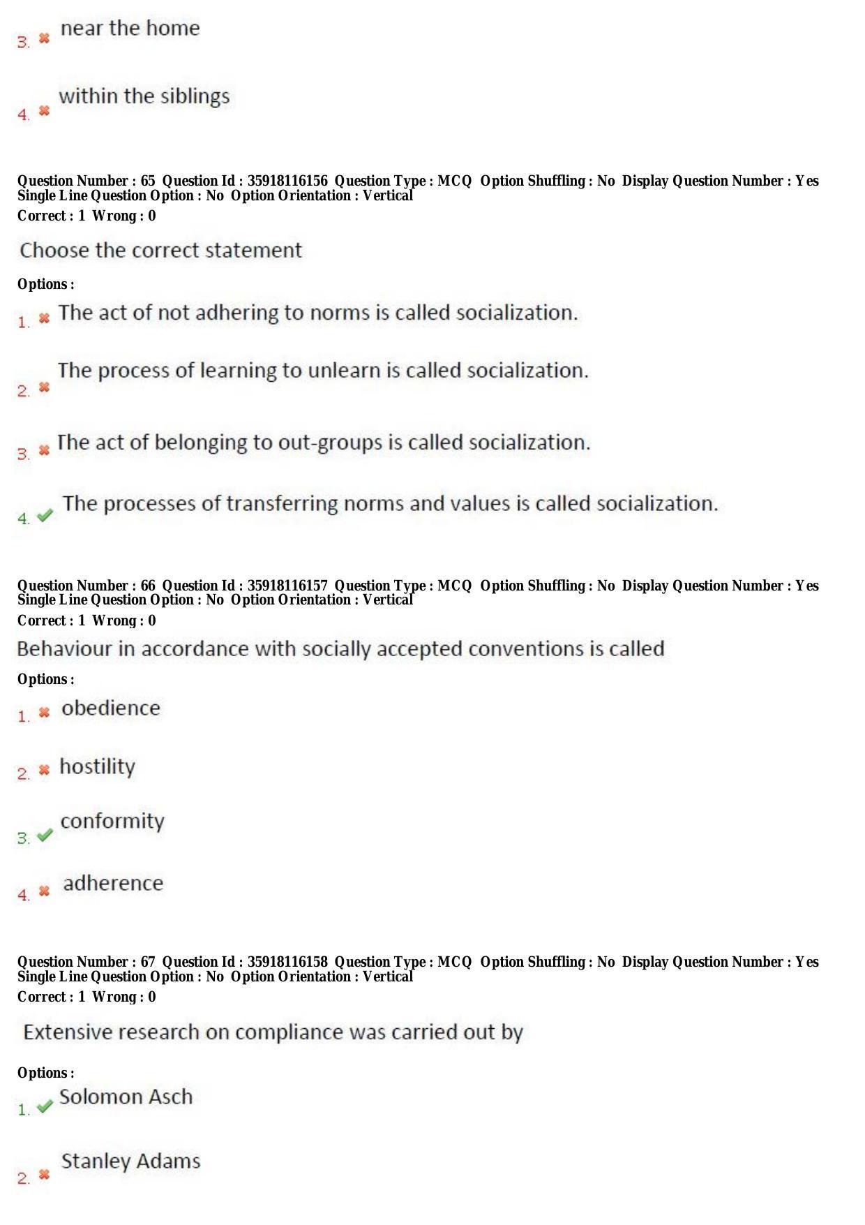 TS CPGET 2018 PGD in Psychological Counselling (Shift 1) Question Paper with Answer Key - Page 24