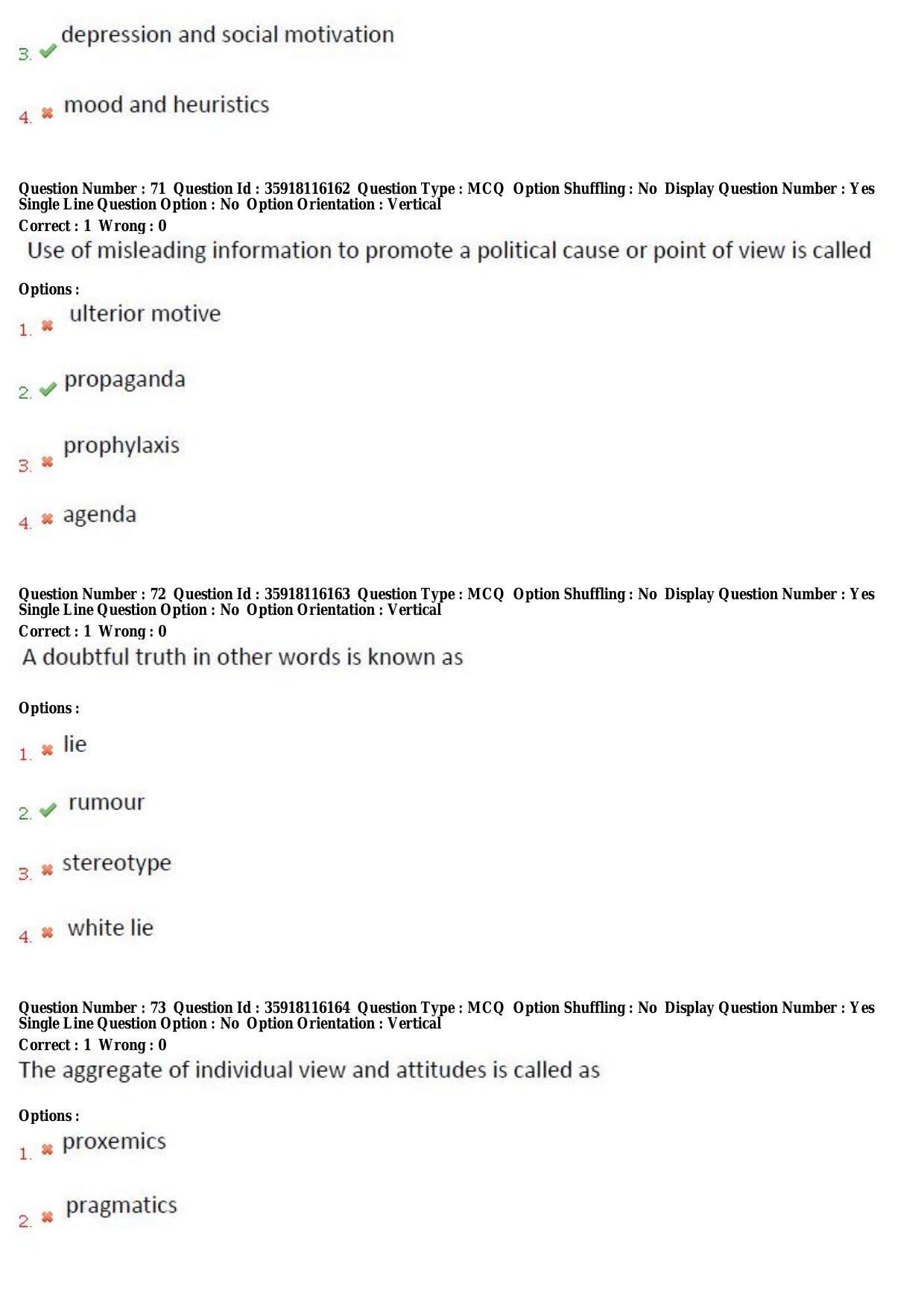 TS CPGET 2018 PGD in Psychological Counselling (Shift 1) Question Paper with Answer Key - Page 26