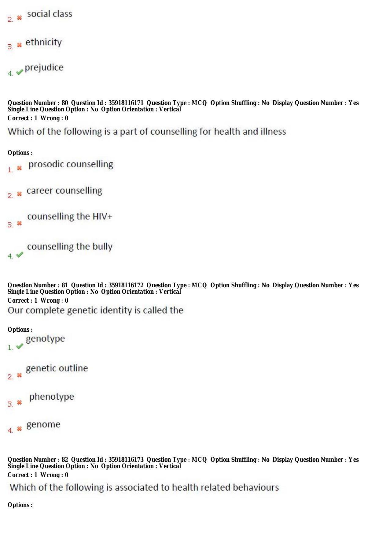 TS CPGET 2018 PGD in Psychological Counselling (Shift 1) Question Paper with Answer Key - Page 29