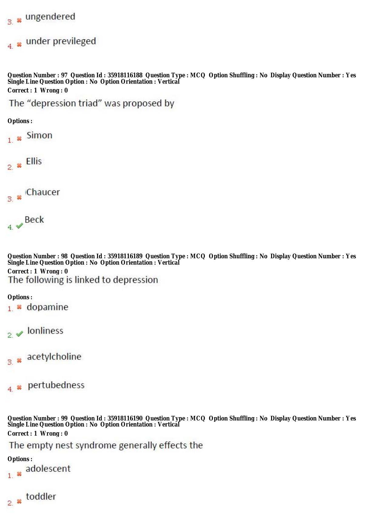 TS CPGET 2018 PGD in Psychological Counselling (Shift 1) Question Paper with Answer Key - Page 35