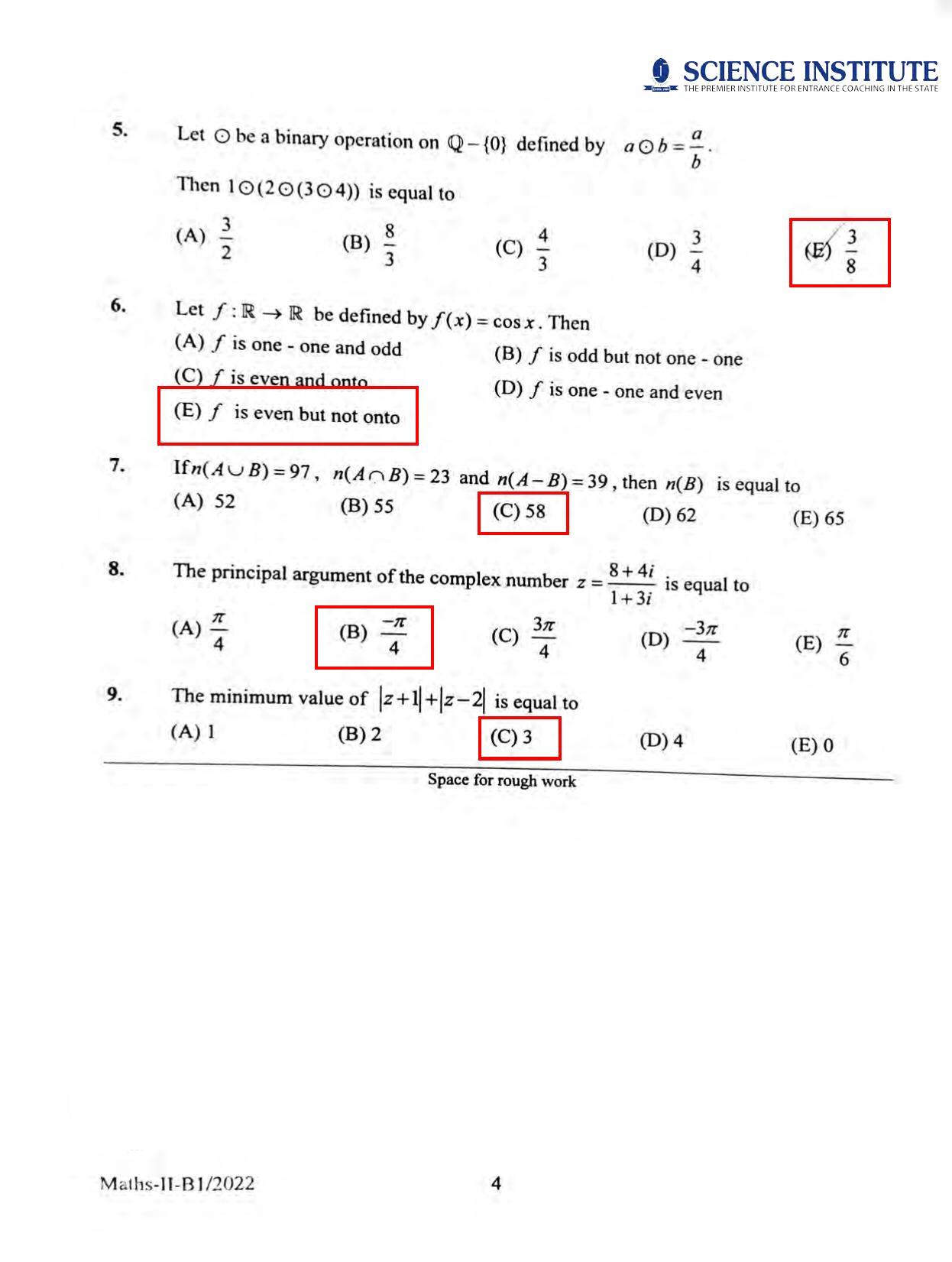 KEAM Paper II 2022 Question Paper - Page 3