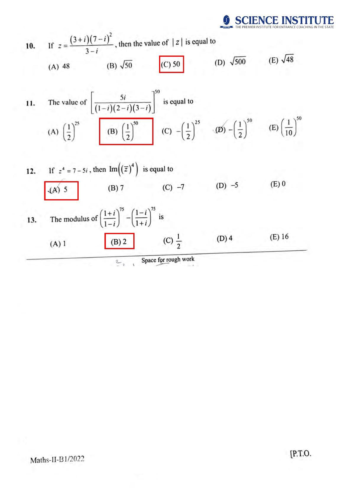 KEAM Paper II 2022 Question Paper - Page 4