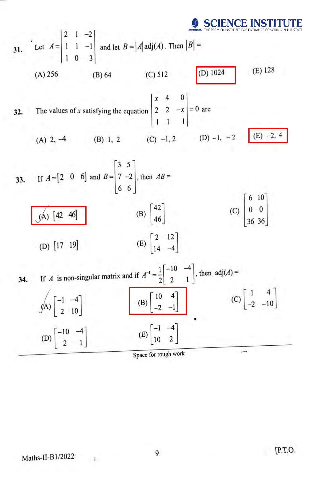 KEAM Paper II 2022 Question Paper - Page 8