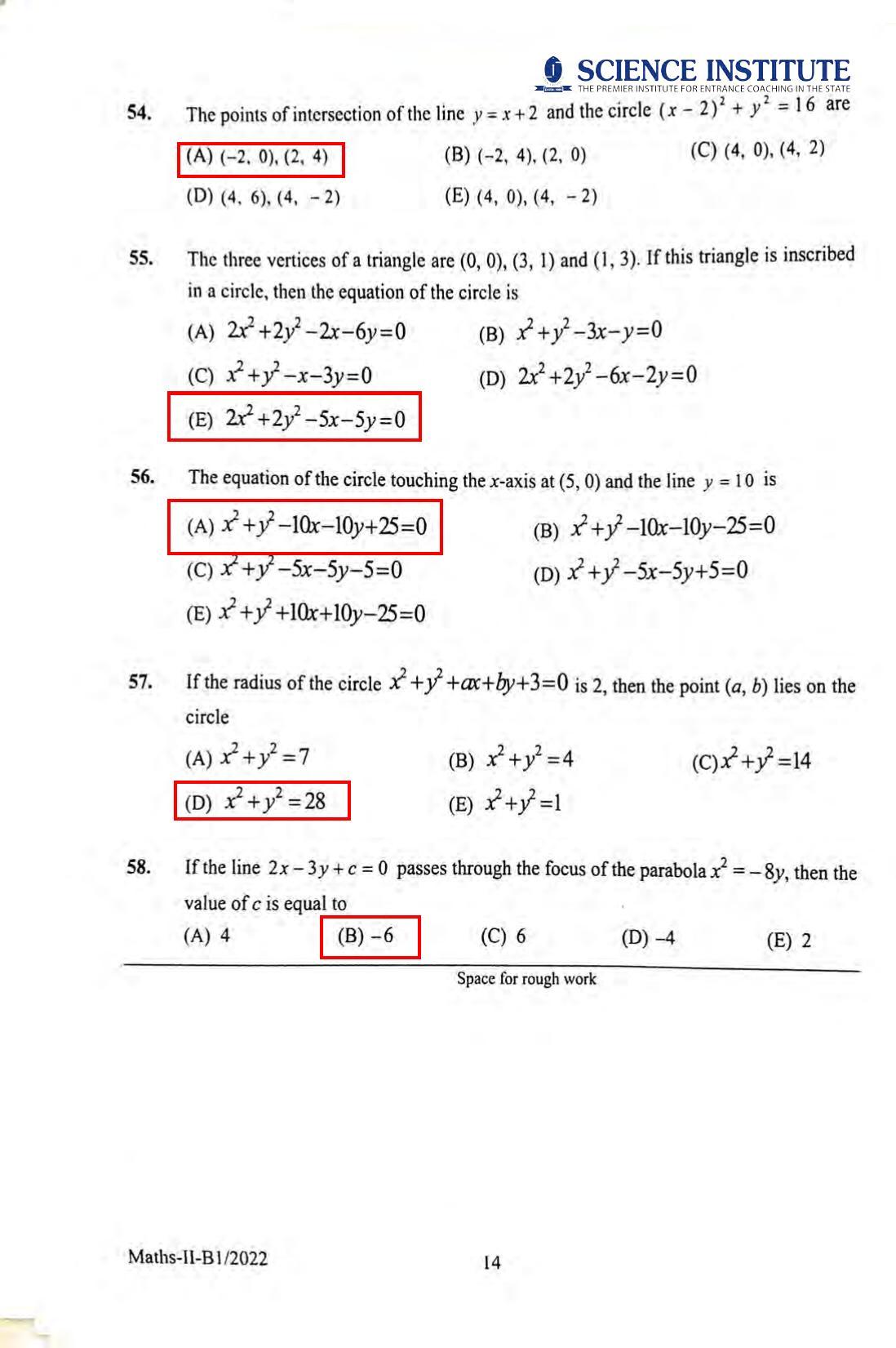 KEAM Paper II 2022 Question Paper - Page 13