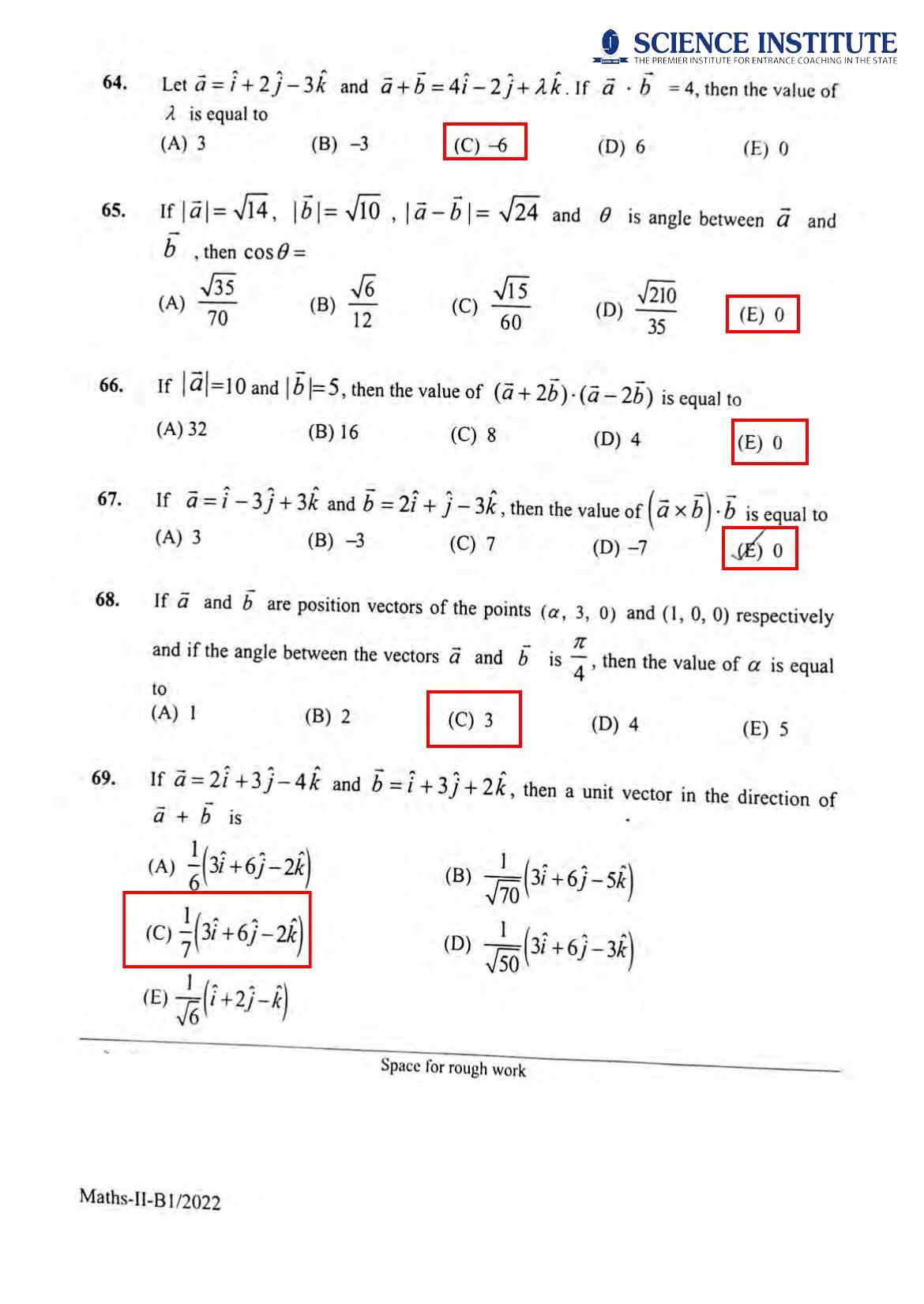 KEAM Paper II 2022 Question Paper - Page 15