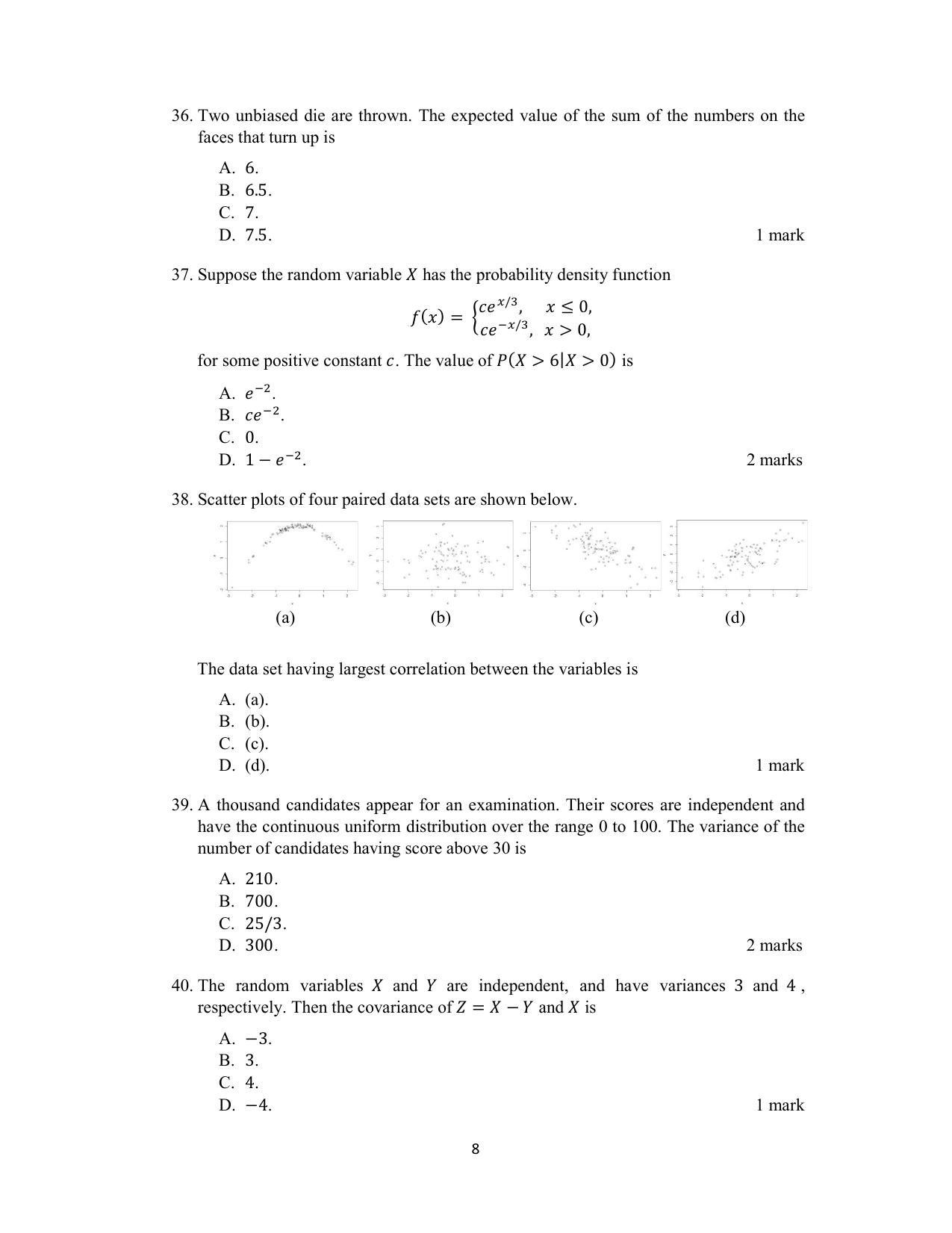 ACET October 2020 Question Papers - Page 8