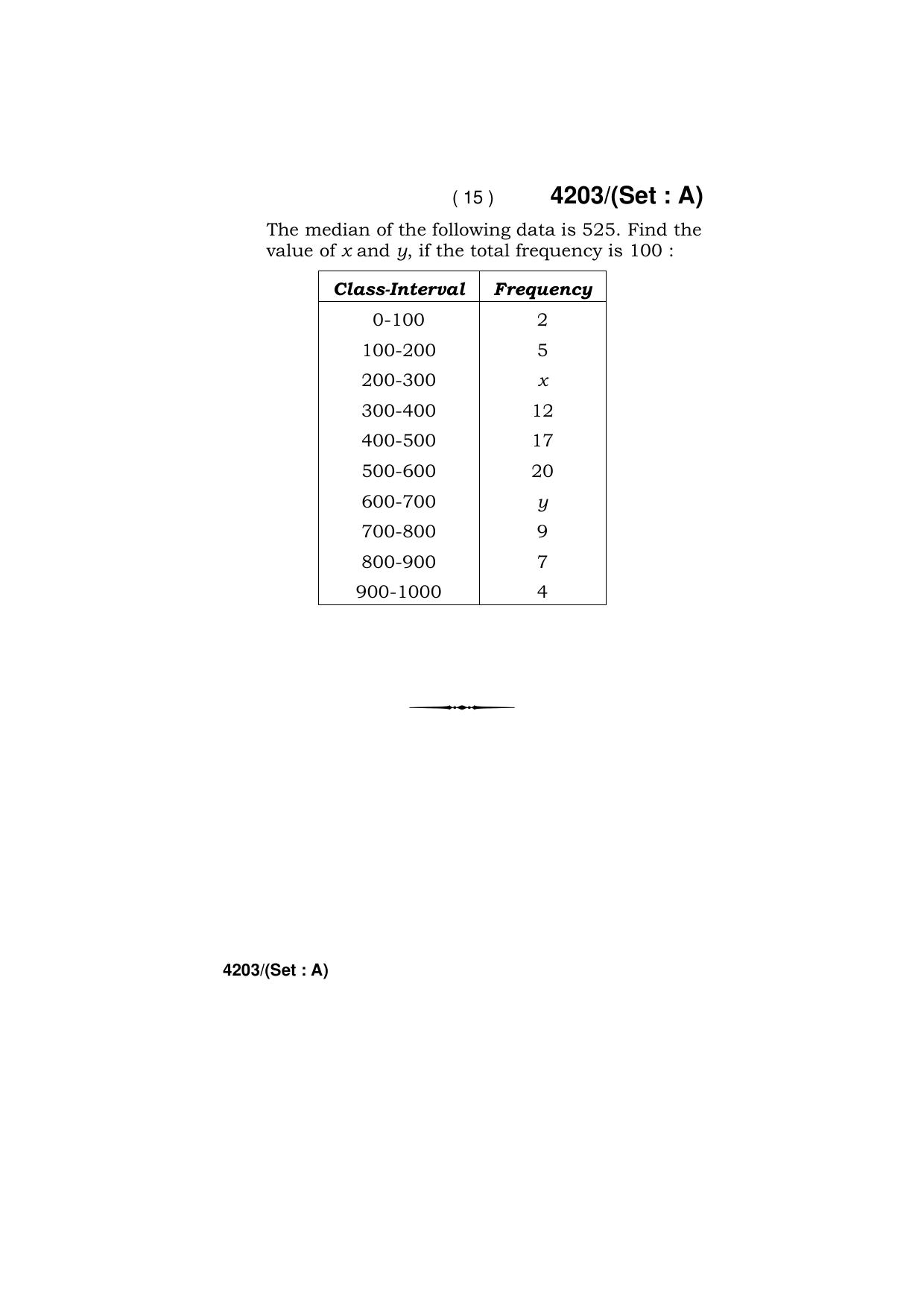 Haryana Board HBSE Class 10 Mathematics (All Set) 2019 Question Paper - Page 15
