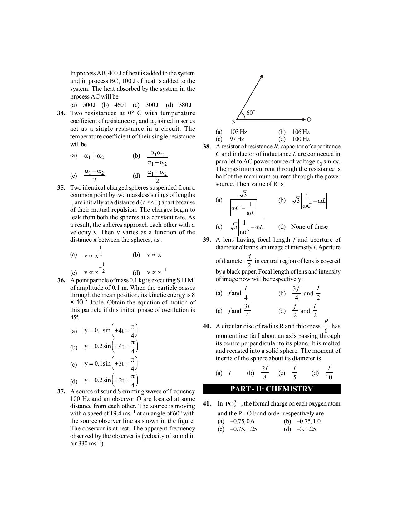 BITSAT 2016 Question Paper - Page 5