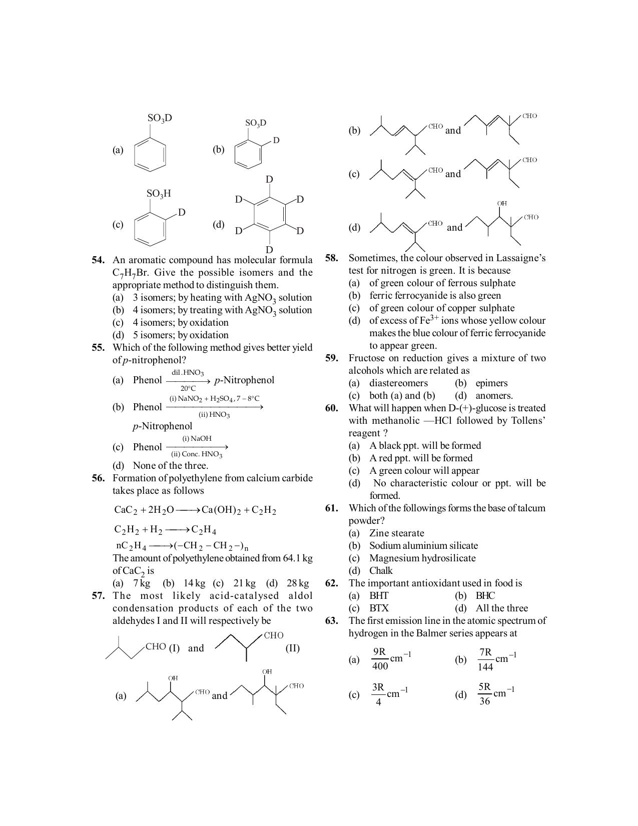 BITSAT 2016 Question Paper - Page 7