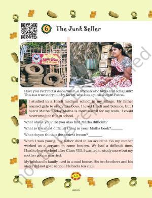 NCERT Book for Class 4 Maths Chapter 6 The Junk Seller