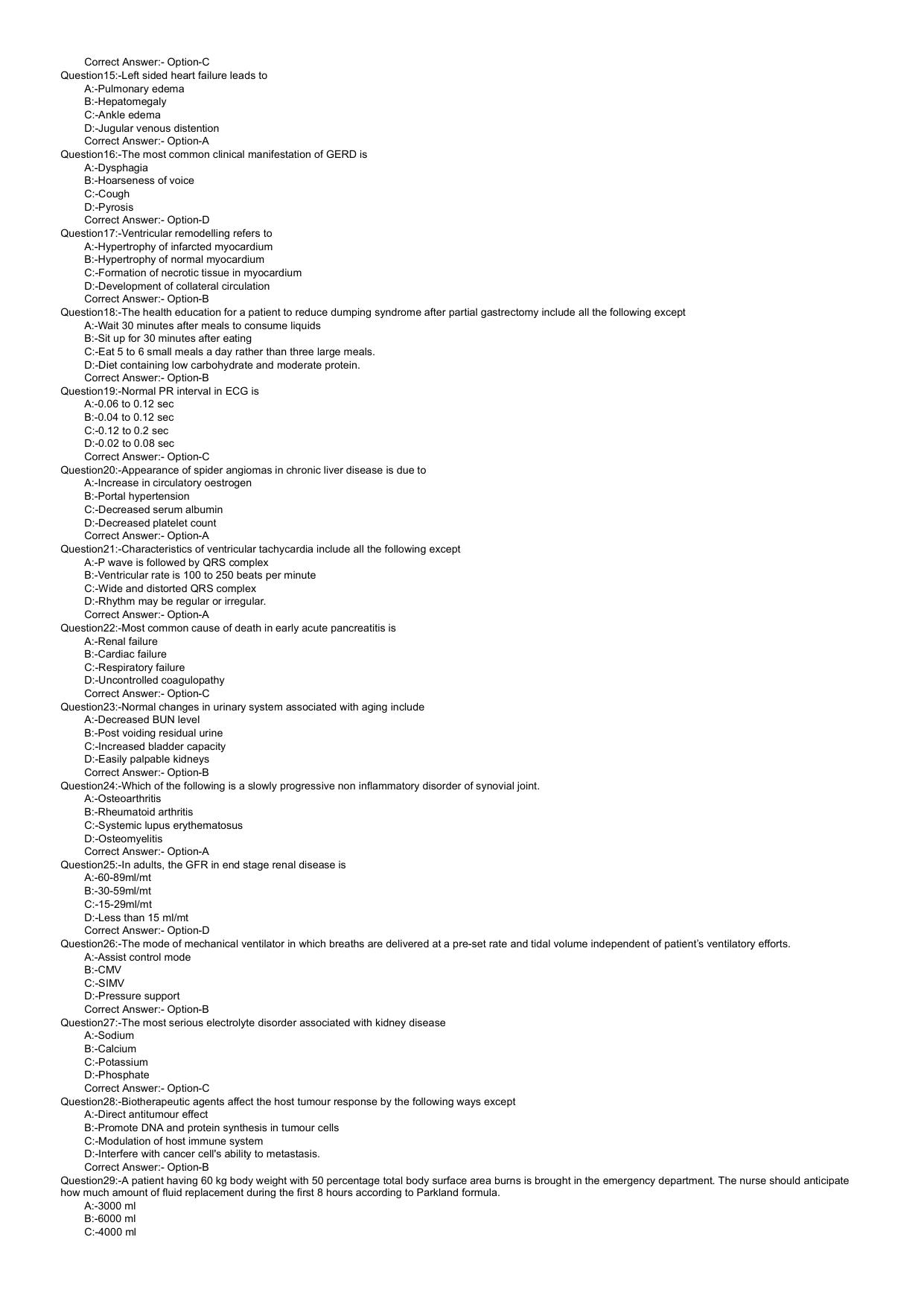 Kerala PG Nursing 2022 Question Paper with Answer Key - Page 2