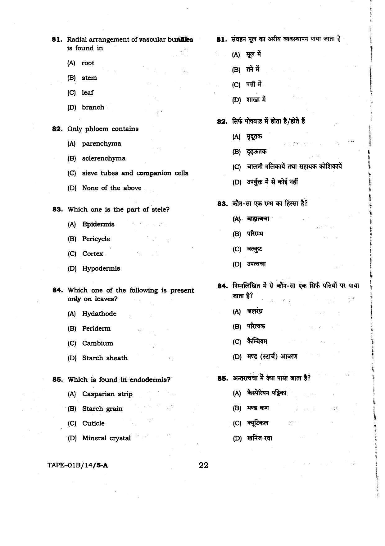 MP PAT 2014 Question Paper - Page 22