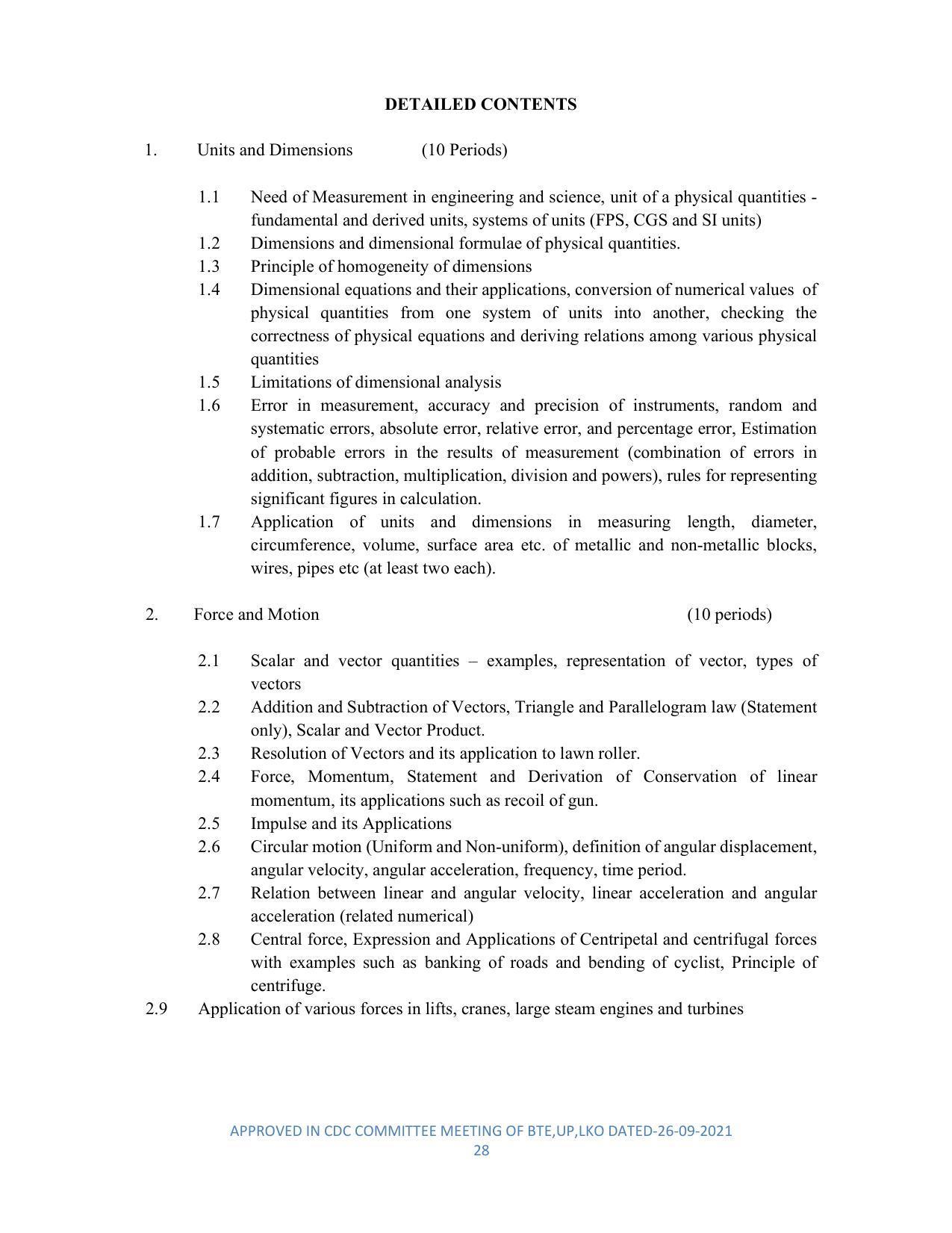 SYLLABUS FOR SEMESTER SYSTEM EFFECTIVE FROM (2021-2022) - DIPLOMA IN PLASTIC MOULD TECHNOLOGY - Page 28