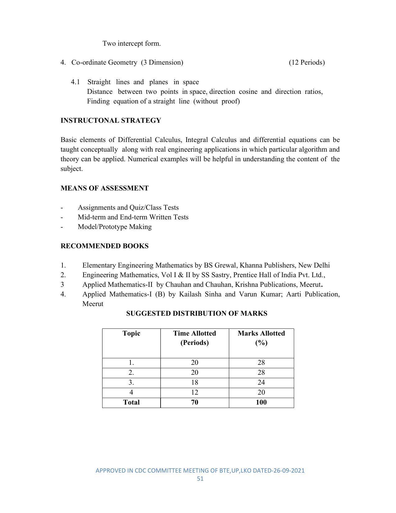 SYLLABUS FOR SEMESTER SYSTEM EFFECTIVE FROM (2021-2022) - DIPLOMA IN PLASTIC MOULD TECHNOLOGY - Page 51