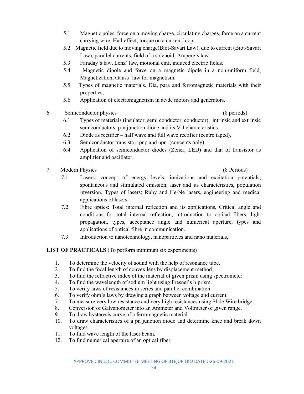 SYLLABUS FOR SEMESTER SYSTEM EFFECTIVE FROM (2021-2022) - DIPLOMA IN PLASTIC MOULD TECHNOLOGY - Page 54
