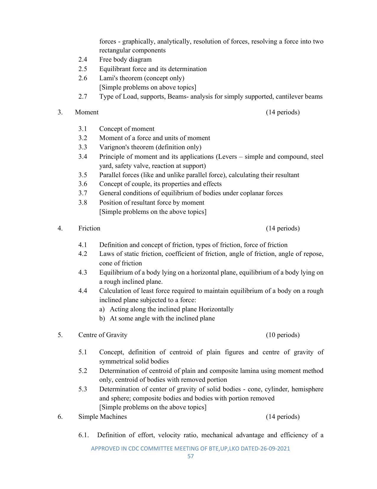 SYLLABUS FOR SEMESTER SYSTEM EFFECTIVE FROM (2021-2022) - DIPLOMA IN PLASTIC MOULD TECHNOLOGY - Page 57