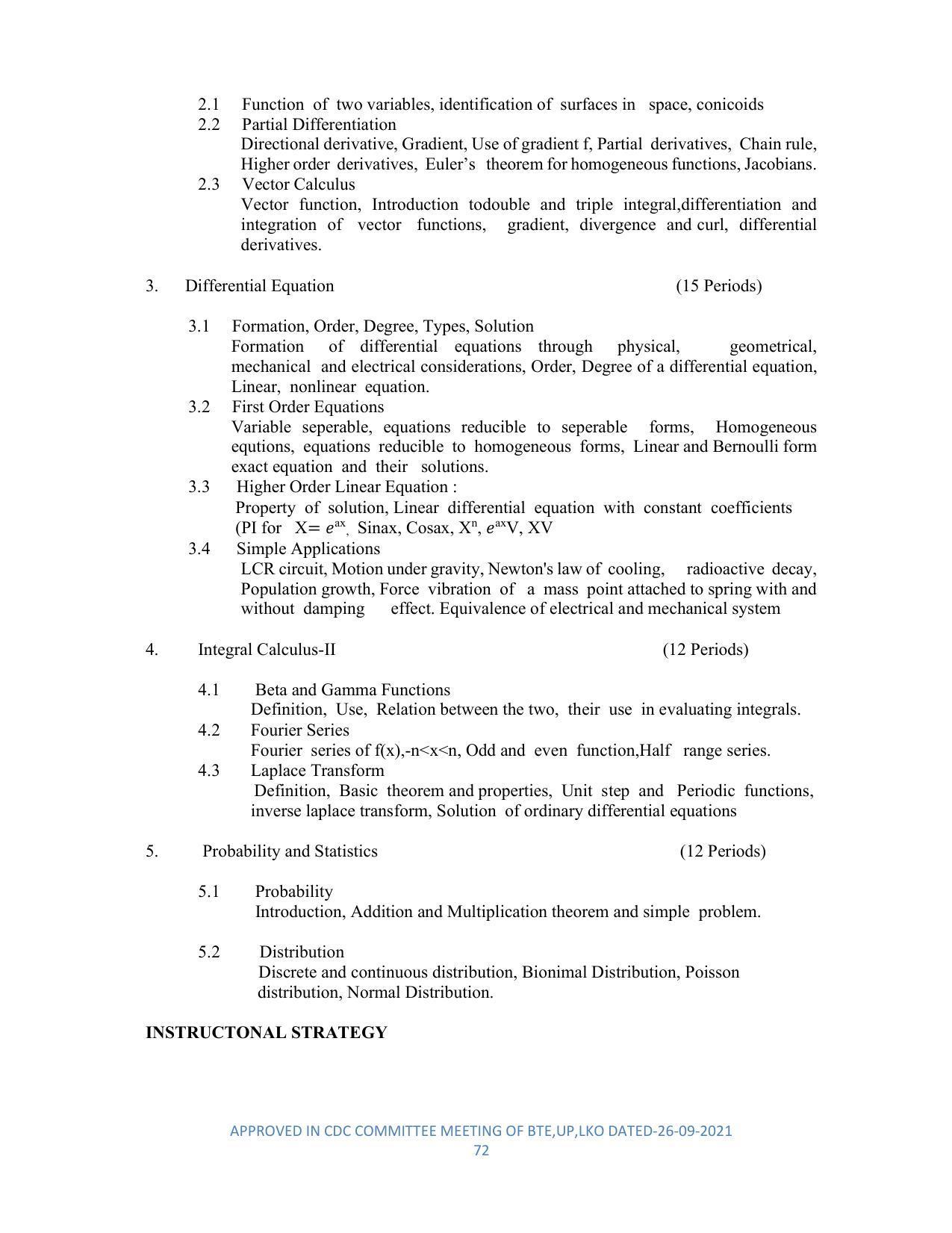 SYLLABUS FOR SEMESTER SYSTEM EFFECTIVE FROM (2021-2022) - DIPLOMA IN PLASTIC MOULD TECHNOLOGY - Page 72