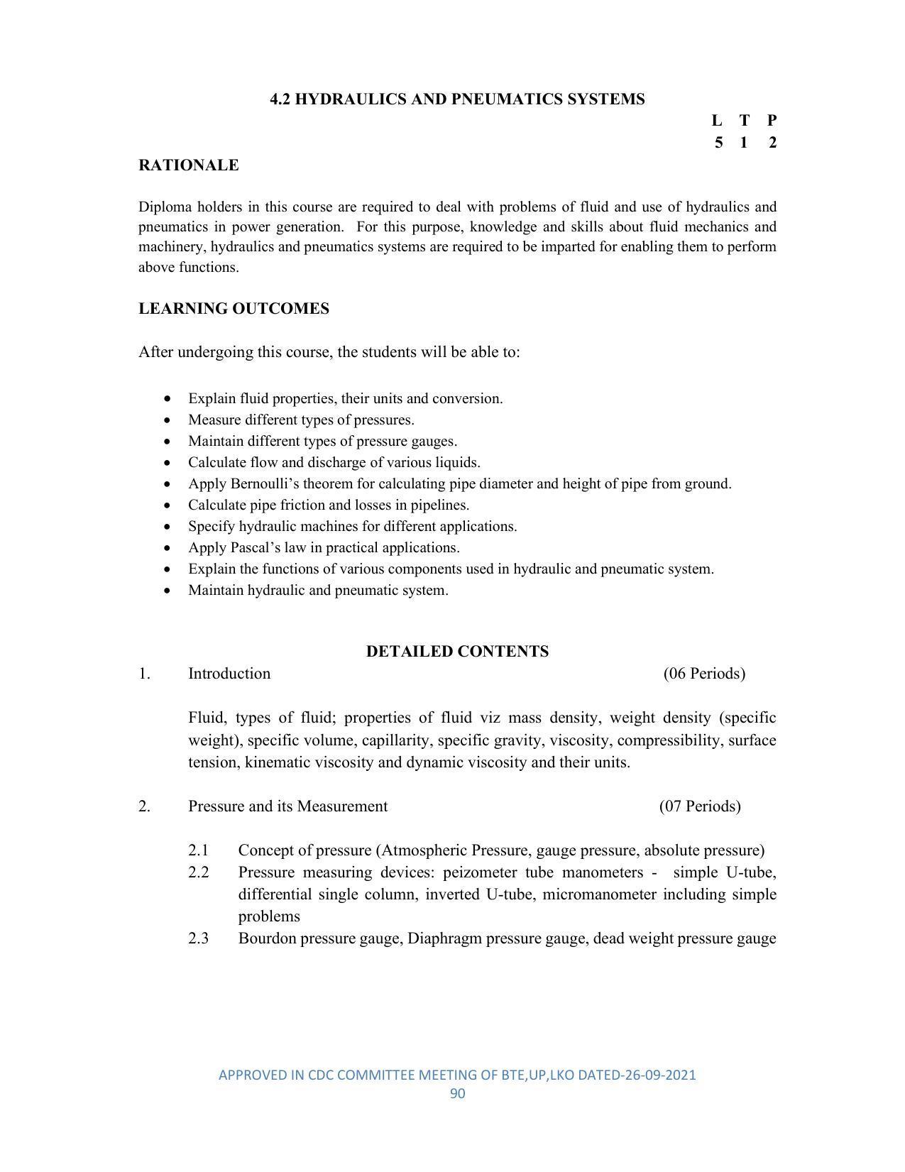 SYLLABUS FOR SEMESTER SYSTEM EFFECTIVE FROM (2021-2022) - DIPLOMA IN PLASTIC MOULD TECHNOLOGY - Page 90