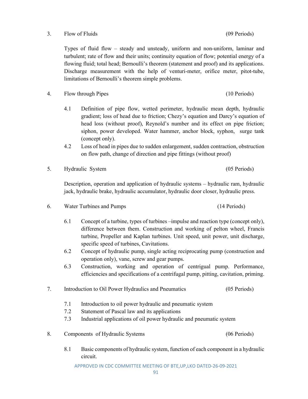 SYLLABUS FOR SEMESTER SYSTEM EFFECTIVE FROM (2021-2022) - DIPLOMA IN PLASTIC MOULD TECHNOLOGY - Page 91