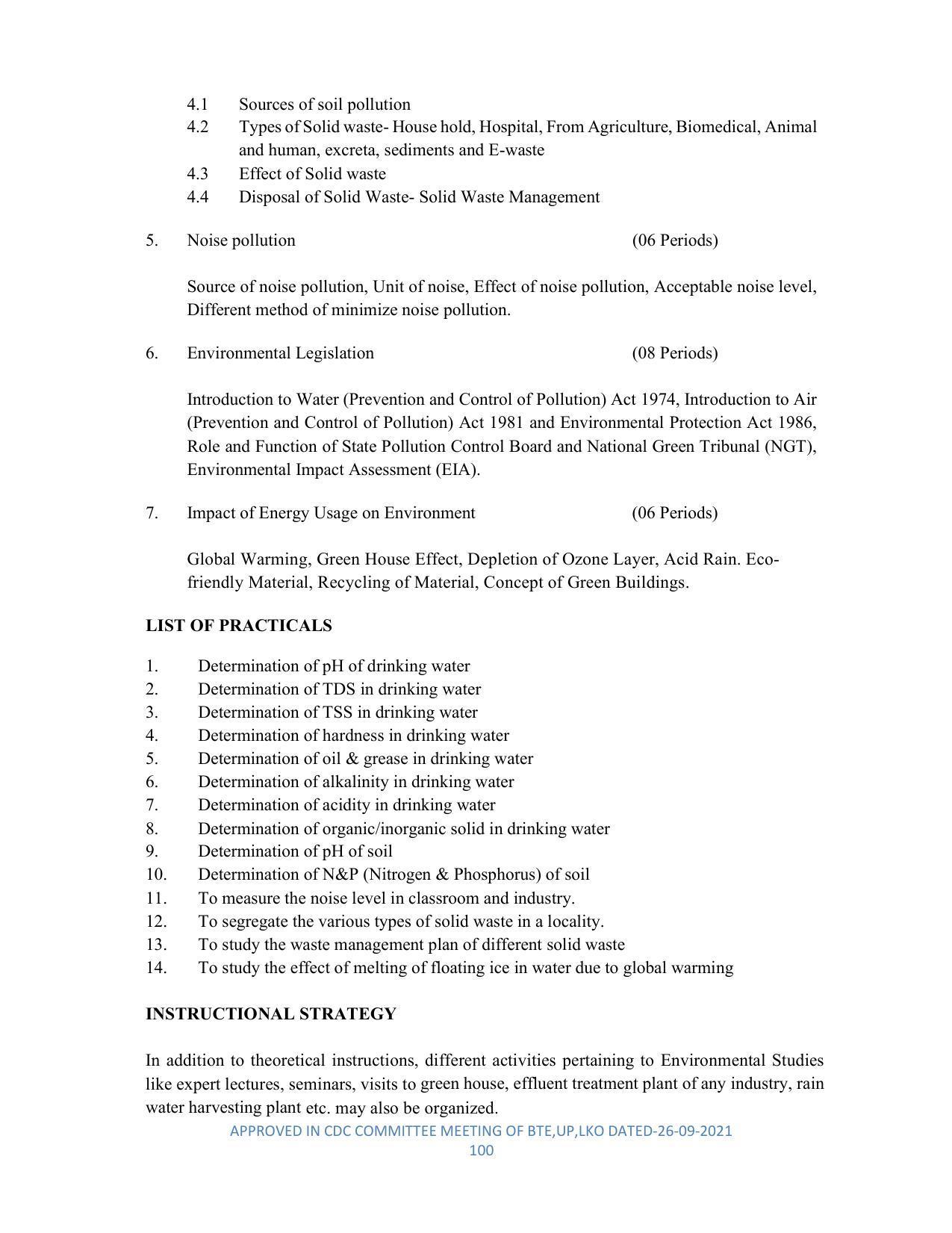 SYLLABUS FOR SEMESTER SYSTEM EFFECTIVE FROM (2021-2022) - DIPLOMA IN PLASTIC MOULD TECHNOLOGY - Page 100