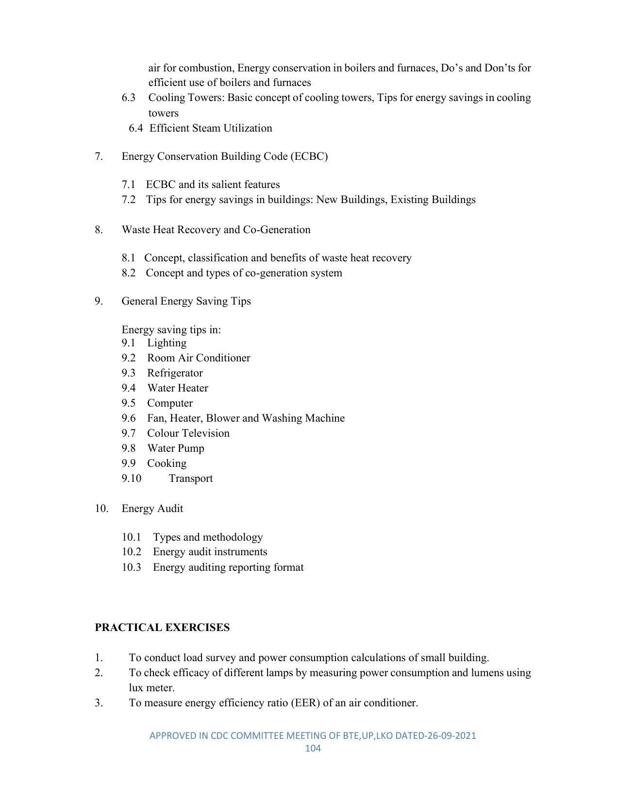 SYLLABUS FOR SEMESTER SYSTEM EFFECTIVE FROM (2021-2022) - DIPLOMA IN PLASTIC MOULD TECHNOLOGY - Page 104