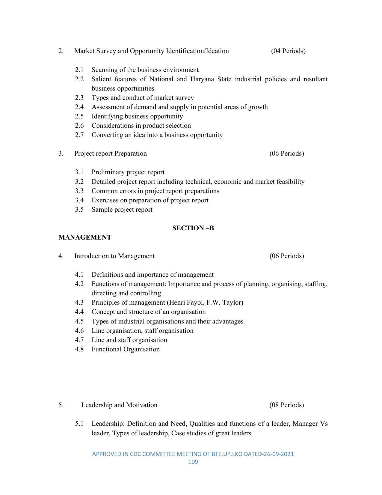 SYLLABUS FOR SEMESTER SYSTEM EFFECTIVE FROM (2021-2022) - DIPLOMA IN PLASTIC MOULD TECHNOLOGY - Page 109