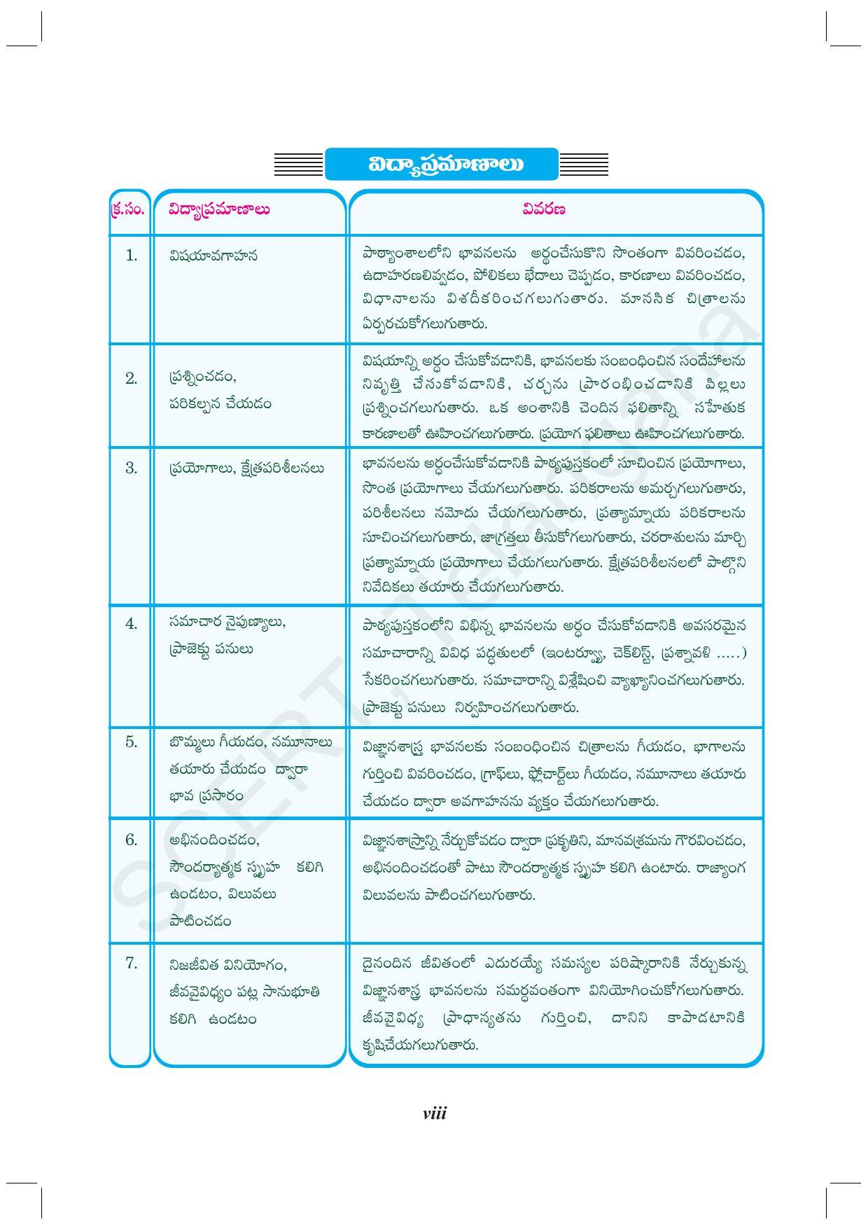 TS SCERT Class 10 Biological Science (Telugu Medium) Text Book - Page 10